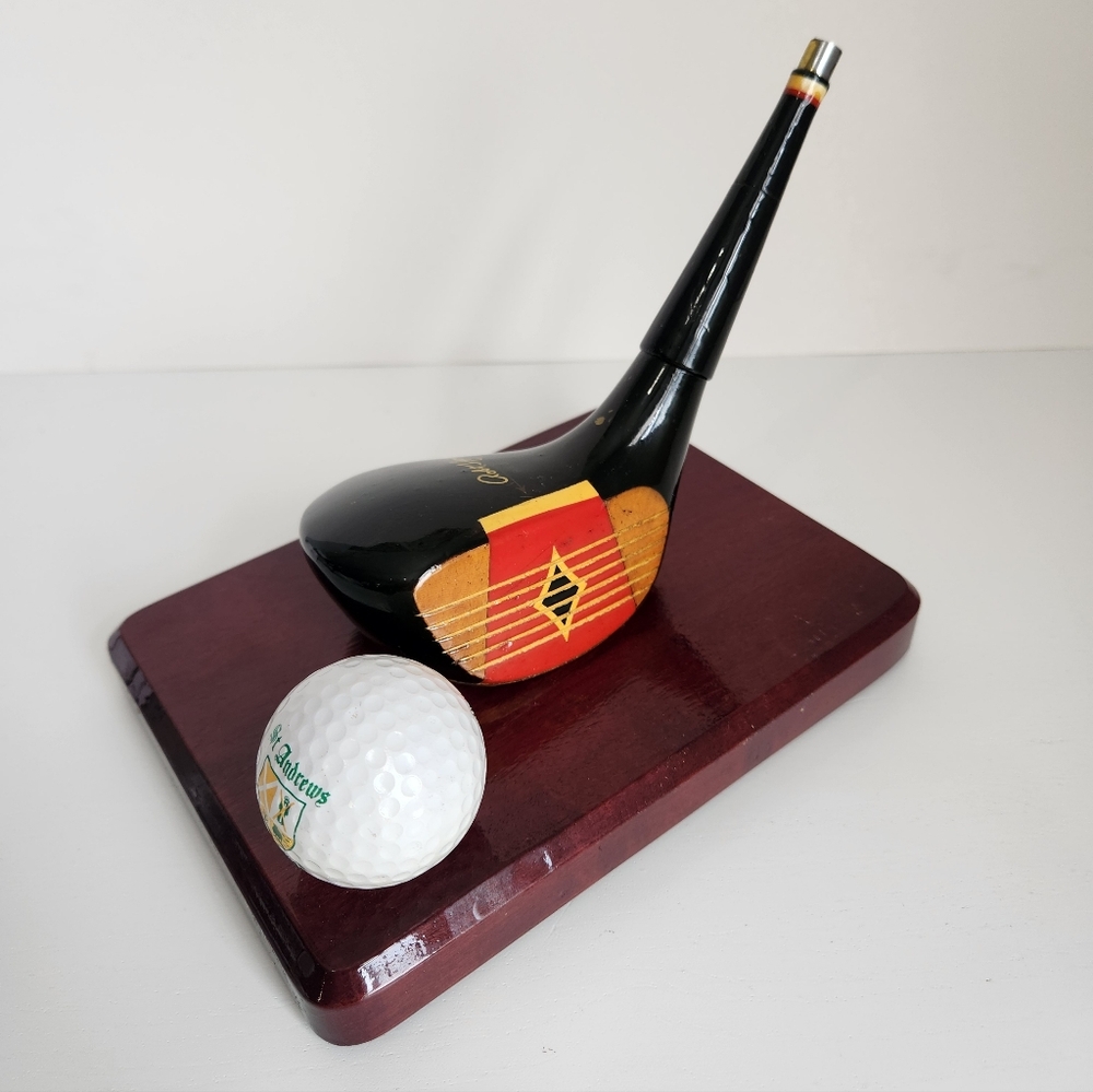 Robert T Jones Jr Golf Club Desk Plaque Father's Day Gift Decor St Andrews Ball